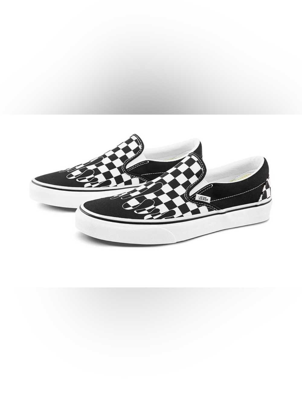 Vans Classic Slip on Paint Drip Checkerboard 721356  Size 7